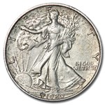 1920-S Walking Liberty Half Dollar AU Details (Cleaned)