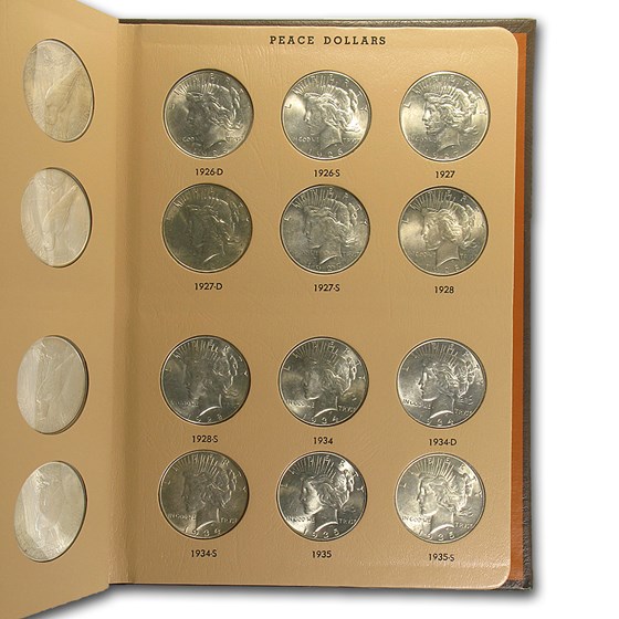 Buy 1921-1935 Peace Dollar 24-coin Complete Set Bu (dansco Album) 