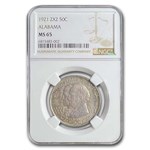 1921 2X2 Alabama Centennial Half Dollar Commem MS-65 NGC