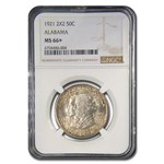 1921 2x2 Alabama Centennial Half Dollar MS-66+ NGC