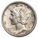 1921-D Mercury Dime BU