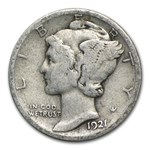 1921-D Mercury Dime VG