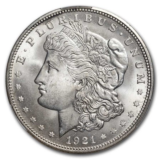 1921-D Morgan Dollar MS-63 CACG