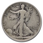 1921-D Walking Liberty Half Dollar Fine-12 PCGS