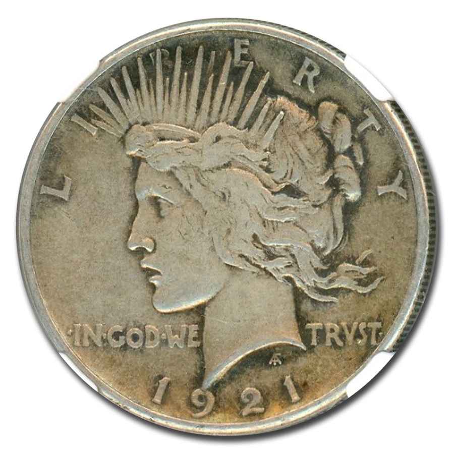 1921 High-Relief Peace Dollar AU-50 NGC