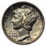 1921 Mercury Dime AU