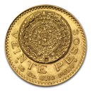 1921 Mexico Gold 20 Pesos AU