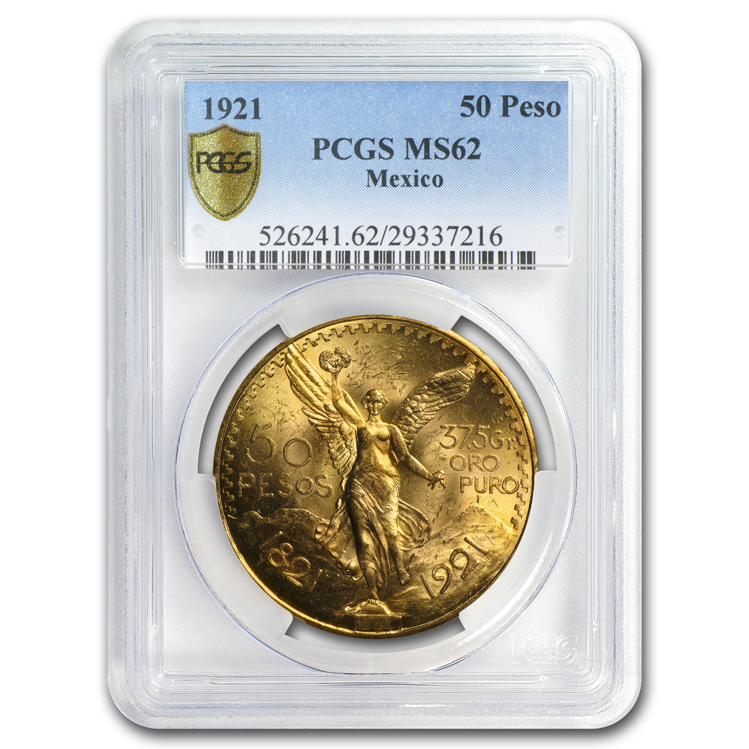 Buy 1921 Mexico Gold 50 Pesos MS-62 PCGS | APMEX