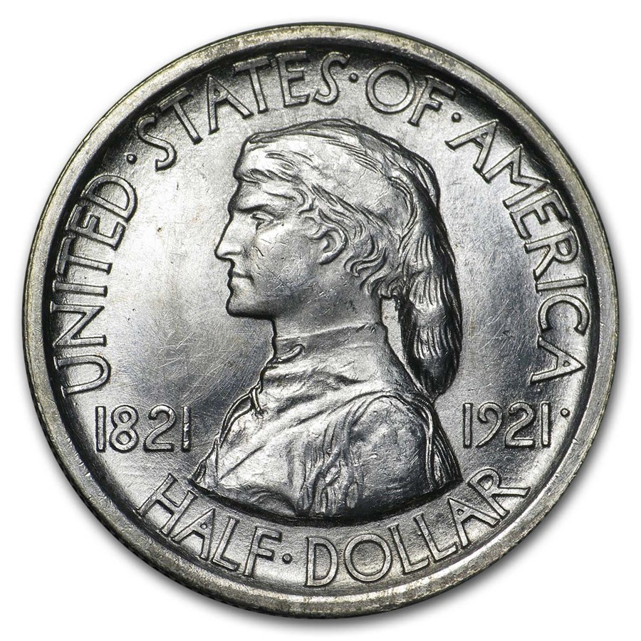 1921 Missouri Tercentenary Half Dollar Commem BU