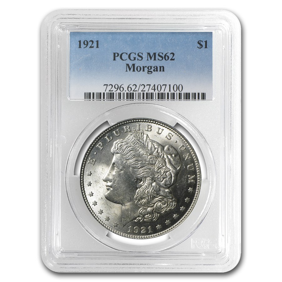 1921 Morgan Dollar MS-62 PCGS