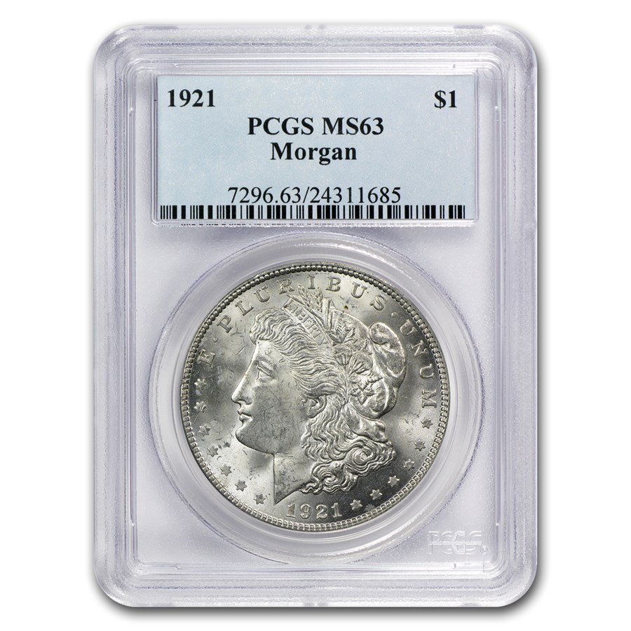 Buy 1921 Morgan Dollar MS-63 PCGS (VAM-40A Denticle Impressions) | APMEX