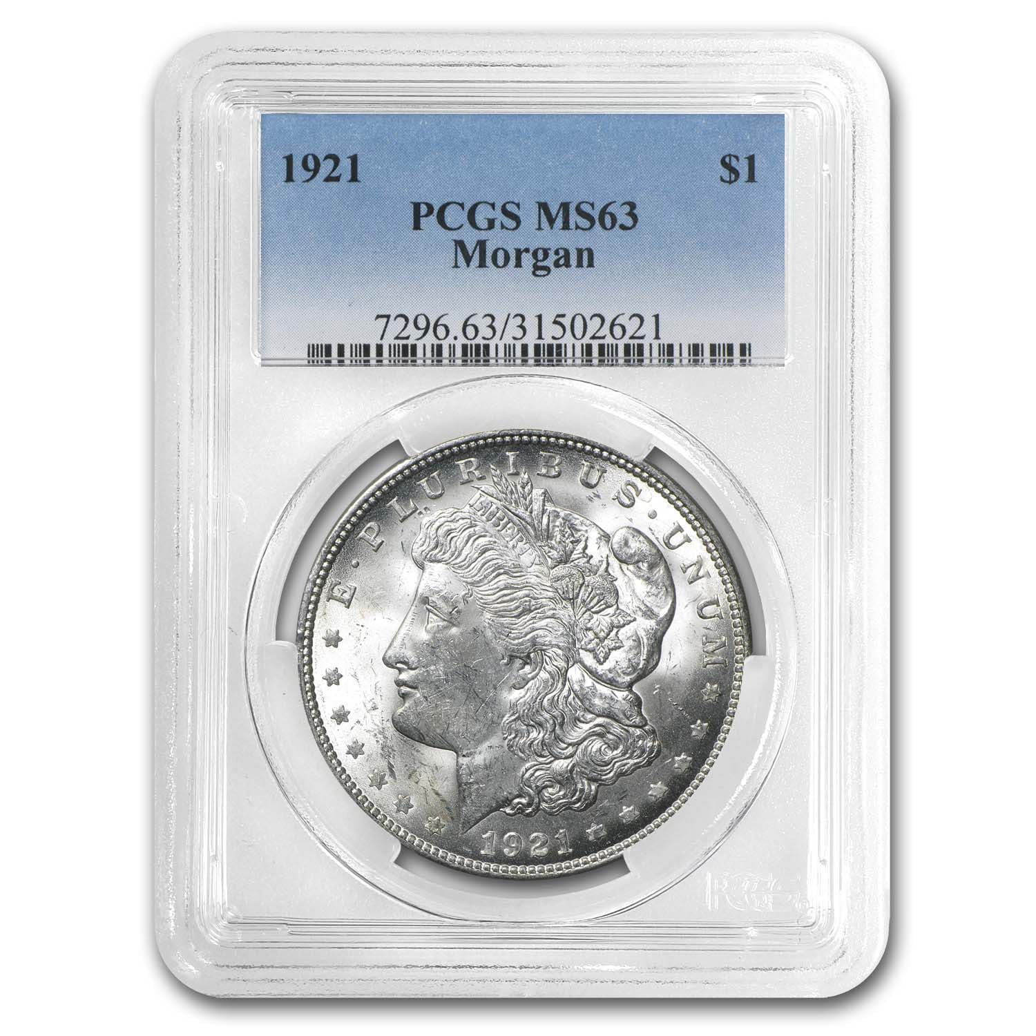 Buy 1921 Morgan Silver Dollar MS-63 PCGS | APMEX