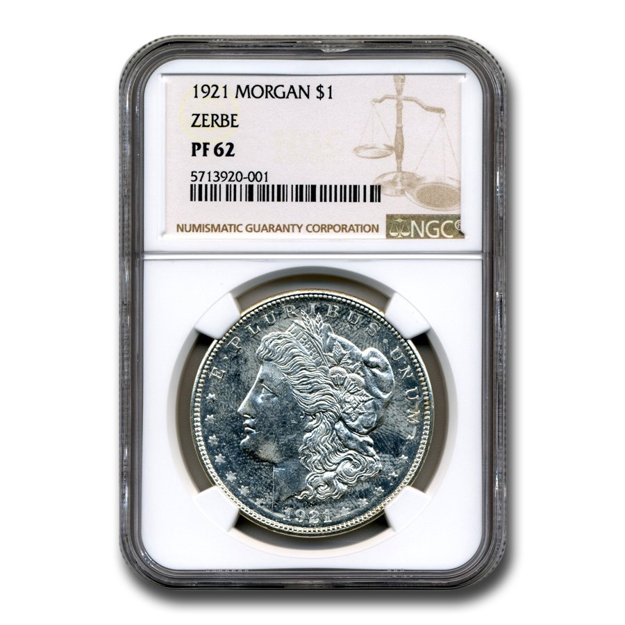 Buy 1921 Morgan Dollar PF-62 NGC (Zerbe Proof) | APMEX