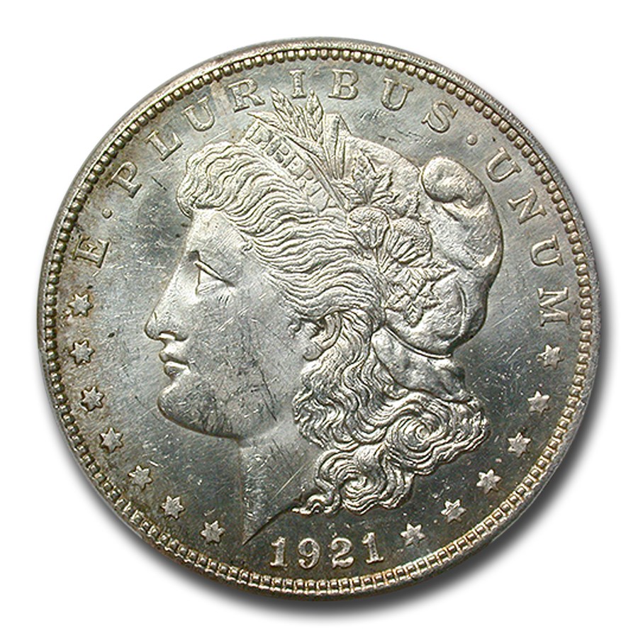 1921 Morgan Dollar PL MS-62+ PCGS