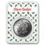 1921 Morgan Silver Dollar BU - w/Merry Christmas Card