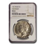 1921 Peace Dollar MS-61 NGC