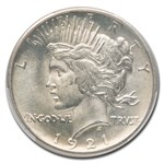 1921 Peace Dollar MS-63 PCGS