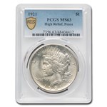 1921 Peace Dollar MS-63 PCGS