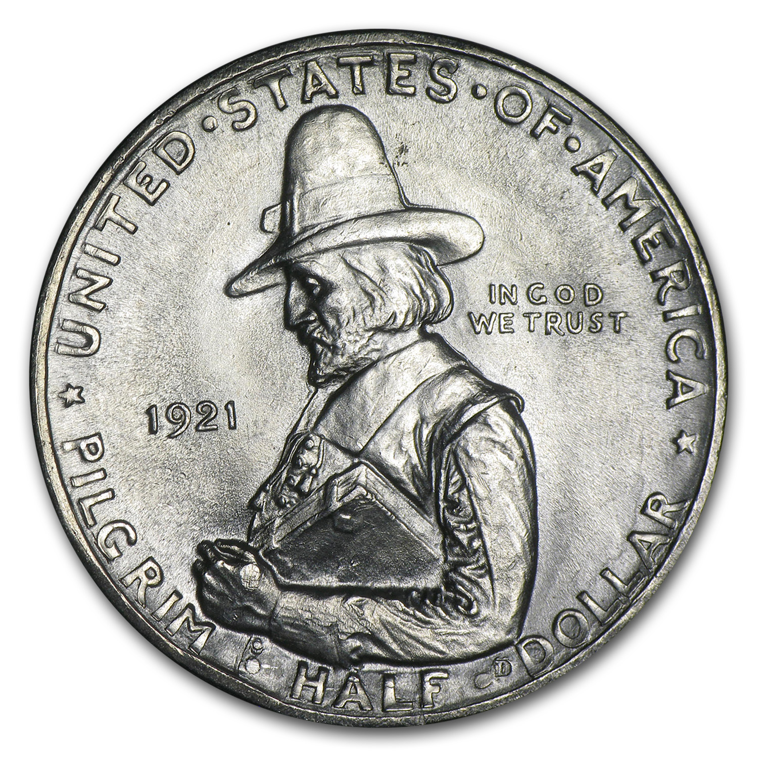 Buy 1921 Pilgrim Tercentenary Commemorative Half Dollar BU | APMEX