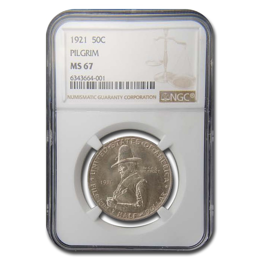 1921 Pilgrim Tercentenary Half Dollar MS-67 NGC