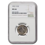 1921-S Buffalo Nickel MS-66 NGC