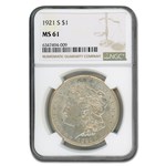 1921-S Morgan Dollar MS-61 NGC