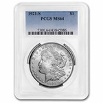 1921-S Morgan Dollar MS-64 PCGS