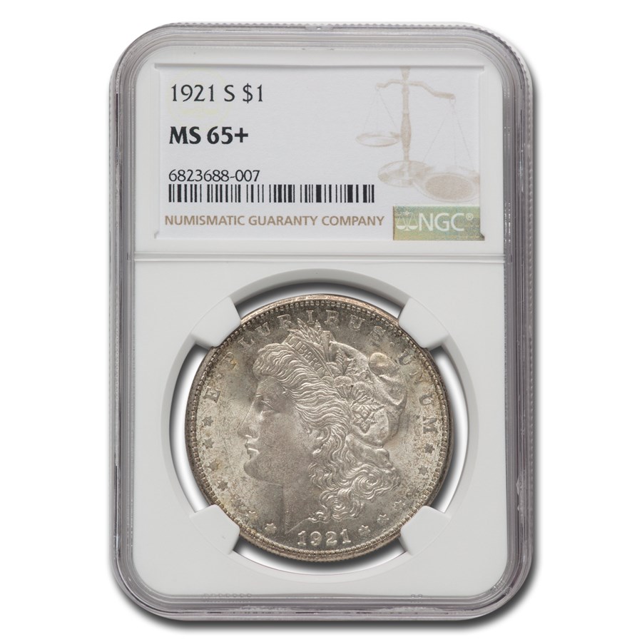 1921-S Morgan Dollar MS-65+ NGC
