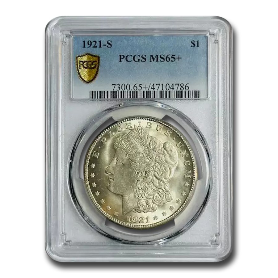 1921-S Morgan Dollar MS-65+ PCGS