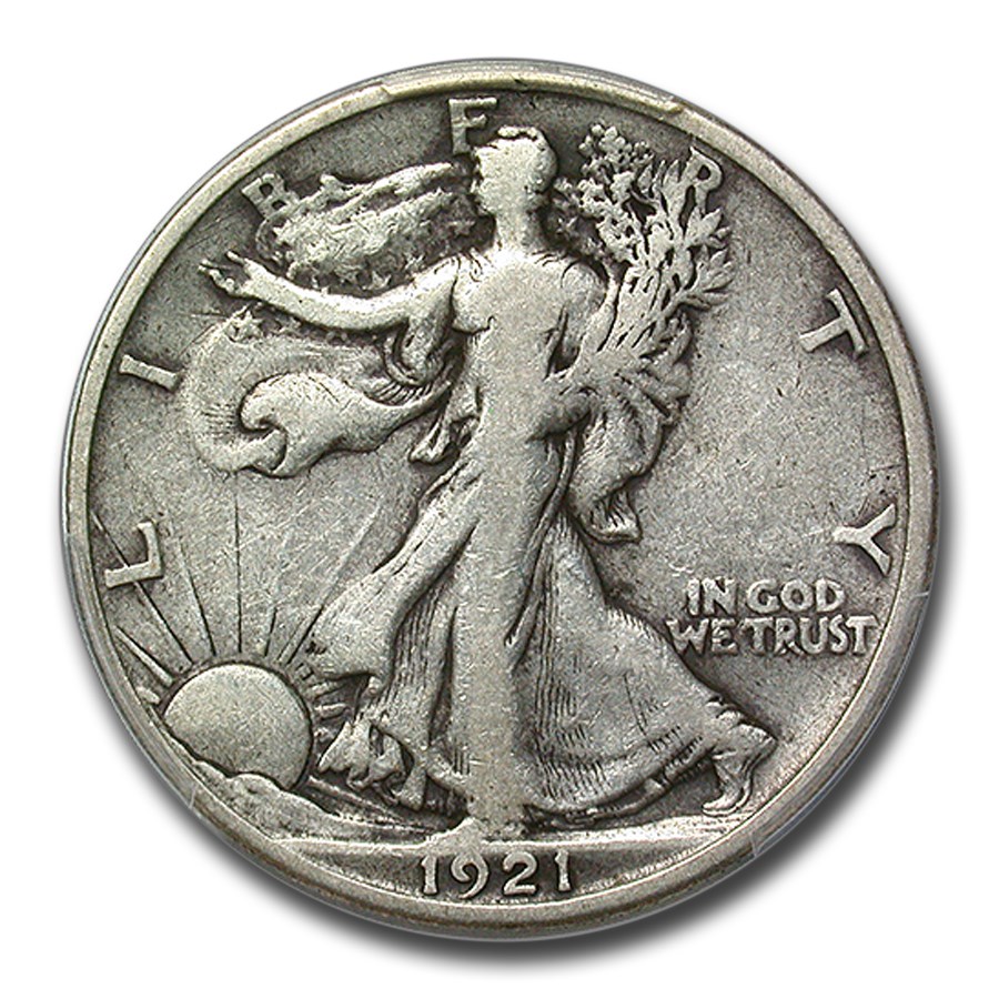1921-S Walking Liberty Half Dollar Fine-15 PCGS