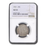 1921 Standing Liberty Quarter AU-53 NGC