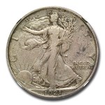 1921 Walking Liberty Half Dollar VF-25 NGC