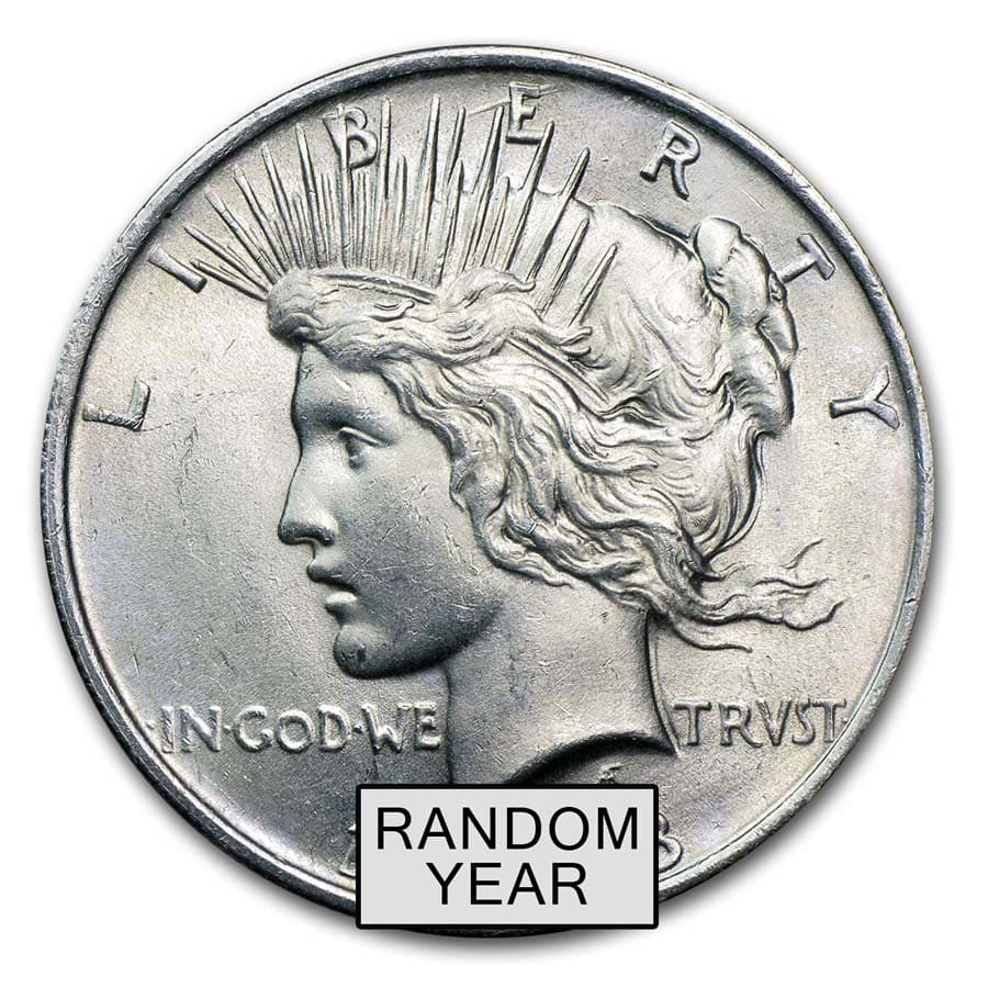 Buy 1922-1925 Peace Silver Dollar BU Random Year | APMEX