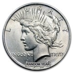 1922-1925 Peace Silver Dollar BU - w/Map Card