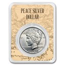 1922-1925 Peace Silver Dollar BU - w/Map Card