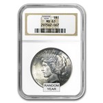 1922-1935 Peace Dollars MS-63 NGC