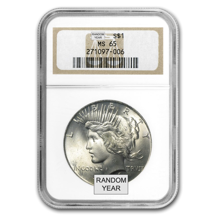 1922-1935 Peace Dollars MS-65 NGC