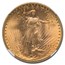 1922 $20 Saint-Gaudens Gold Double Eagle MS-66 NGC