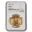 1922 $20 Saint-Gaudens Gold Double Eagle MS-66 NGC