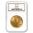 1922 $20 St Gaudens Gold Double Eagle MS-64 NGC