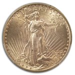 1922 $20 St Gaudens Gold Double Eagle MS-64+ PCGS CAC