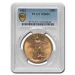 1922 $20 St Gaudens Gold Double Eagle MS-65+ PCGS