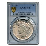 1922-D Peace Dollar MS-65 PCGS