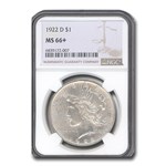 1922-D Peace Dollar MS-66+ NGC