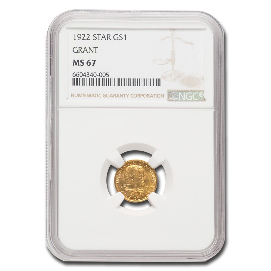 Buy 1922 Gold $1.00 Grant w/Star MS-67 NGC | APMEX