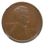 1922 Lincoln Cent AU-50 NGC (No D, Strong Reverse)