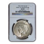 1922 Peace Dollar AU-58 NGC (VAM-12A Moustache, Top-50)