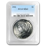 1922 Peace Dollar MS-62 PCGS