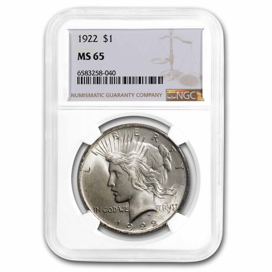 Buy 1922 Peace Dollar MS-65 NGC | APMEX