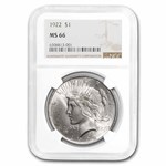 1922 Peace Dollar MS-66 NGC